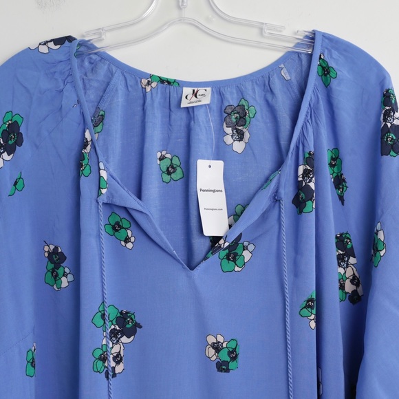 NWT DC Jeans Penningtons floral print plus size 2X - Picture 3 of 7